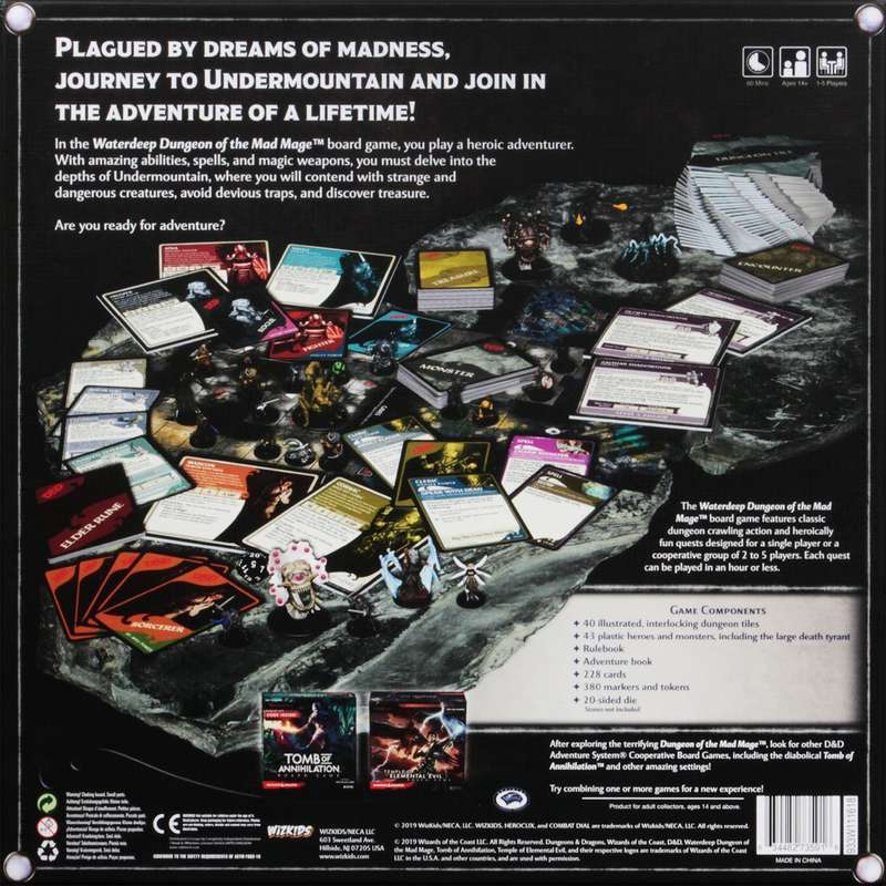 Dungeons & Dragons: Waterdeep - Dungeon of the Mad Mage Board Game (New) - WizK!ds / WizKids 3800G
