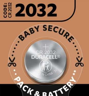 Duracell Lithium Coin Battery 3V - 1 Pack - CR2032 (OEM Packaging)(New) - Duracell 50G