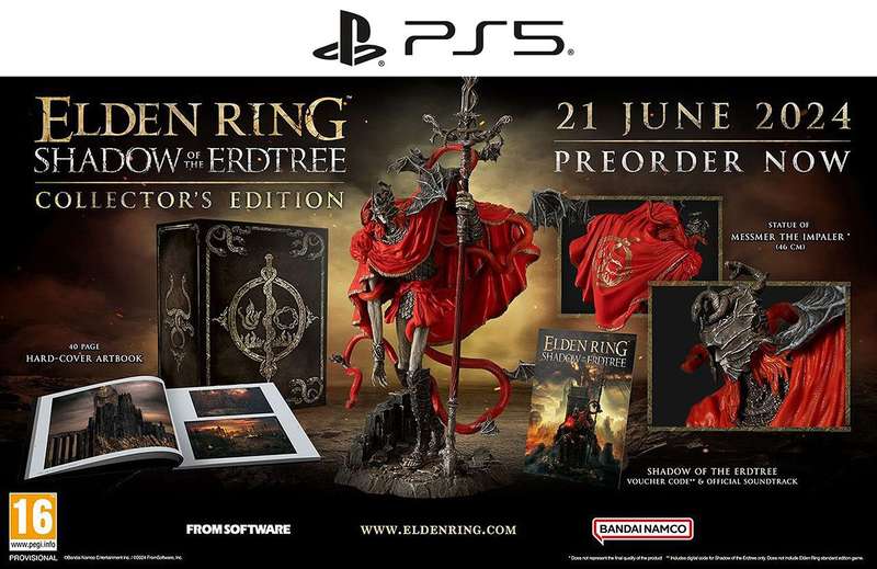 Elden Ring: Shadow of the Erdtree - Collector's Edition (PS5)(New) - Namco Bandai Games 6500G