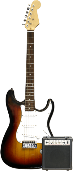 Electric Guitar + Amplifier Bundle (New) - Various 10000G