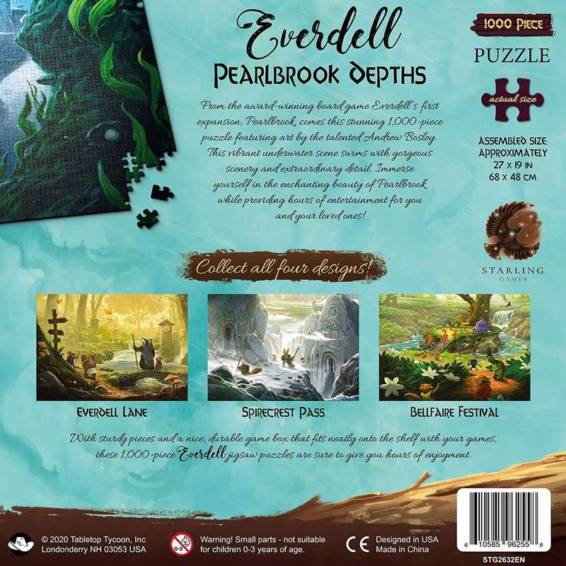 Everdell: Pearlbrook Depths - 1000 Piece Puzzle (New) - Starling Games 1000G