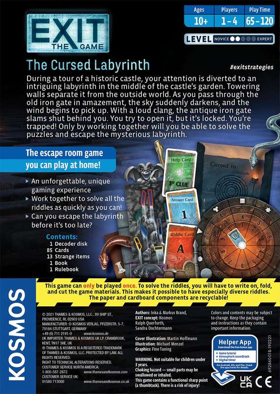 EXIT: The Game - The Cursed Labyrinth (New) - Kosmos 400G