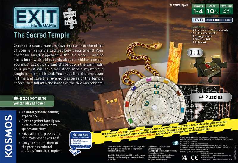 EXIT: The Game - The Sacred Temple (New) - Kosmos 800G