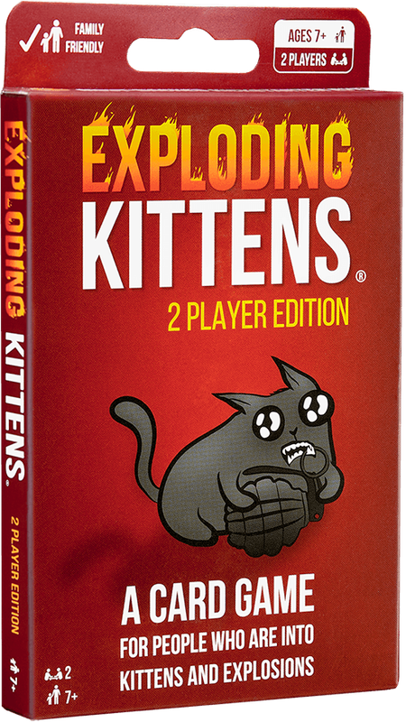 Exploding Kittens - 2 Player Edition (New) - The Oatmeal 150G