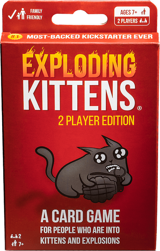 Exploding Kittens - 2 Player Edition (New) - The Oatmeal 150G