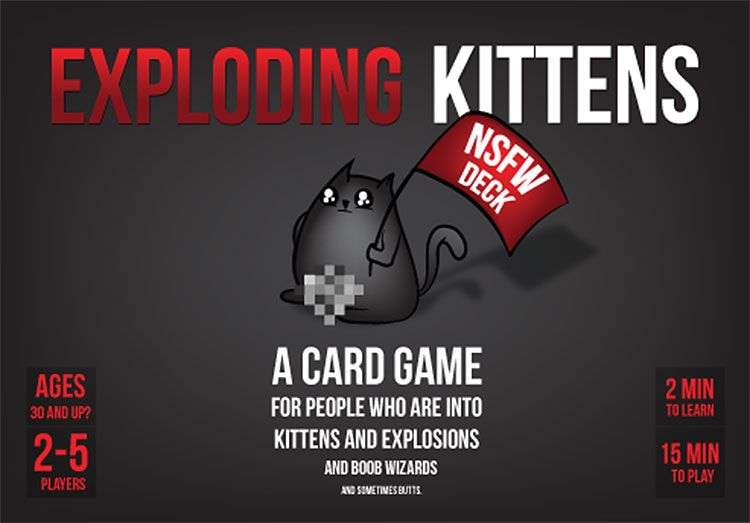 Exploding Kittens - NSFW Deck (New) - The Oatmeal 400G