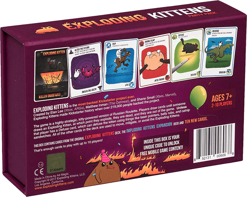 Exploding Kittens - Party Pack (New) - The Oatmeal 400G