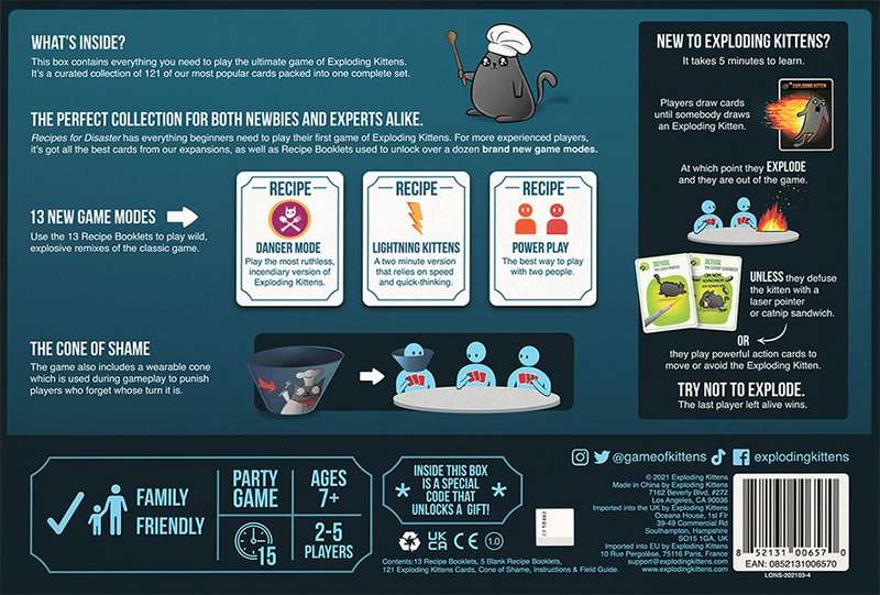 Exploding Kittens: Recipes for Disaster (New) - The Oatmeal 400G