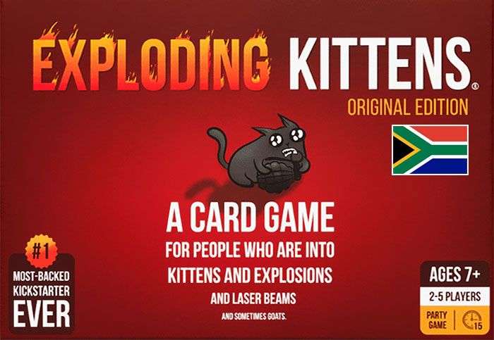 Exploding Kittens - South African Edition *See Note* (New) - The Oatmeal 400G
