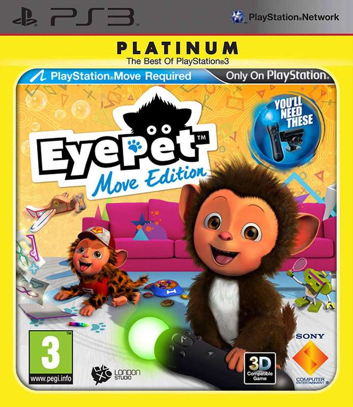 EyePet: Move Edition - Platinum (PS3)(Pwned) - Sony (SIE / SCE) 120G