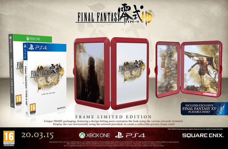 Final Fantasy Type-0 HD - Fr4me Limited Edition (Xbox One)(New) - Square Enix 160G