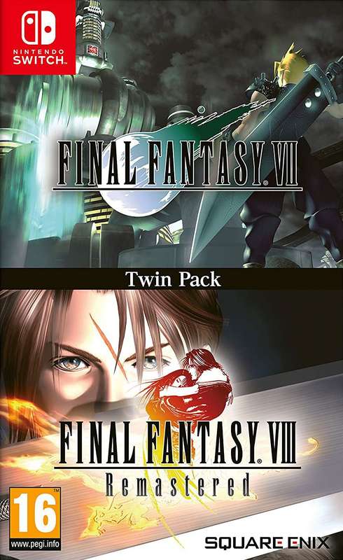 Final Fantasy VII + Final Fantasy VIII: Remastered - Twin Pack (NS / Switch)(New) - Square Enix 100G