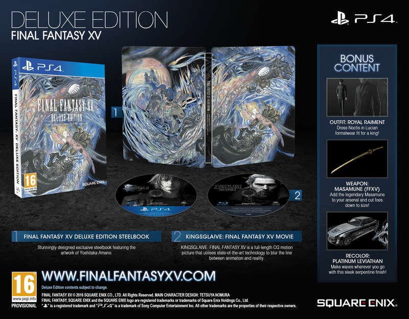 Final Fantasy XV - Deluxe Edition (PS4)(Pwned) - Square Enix 90G