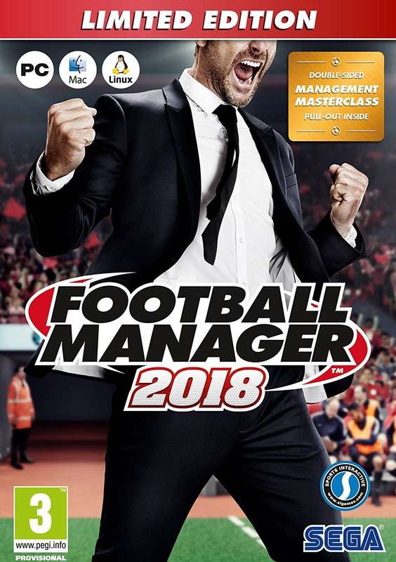 Football Manager 2018 - Limited Edition *See Note* (EU)(PC)(New) - SEGA 130G