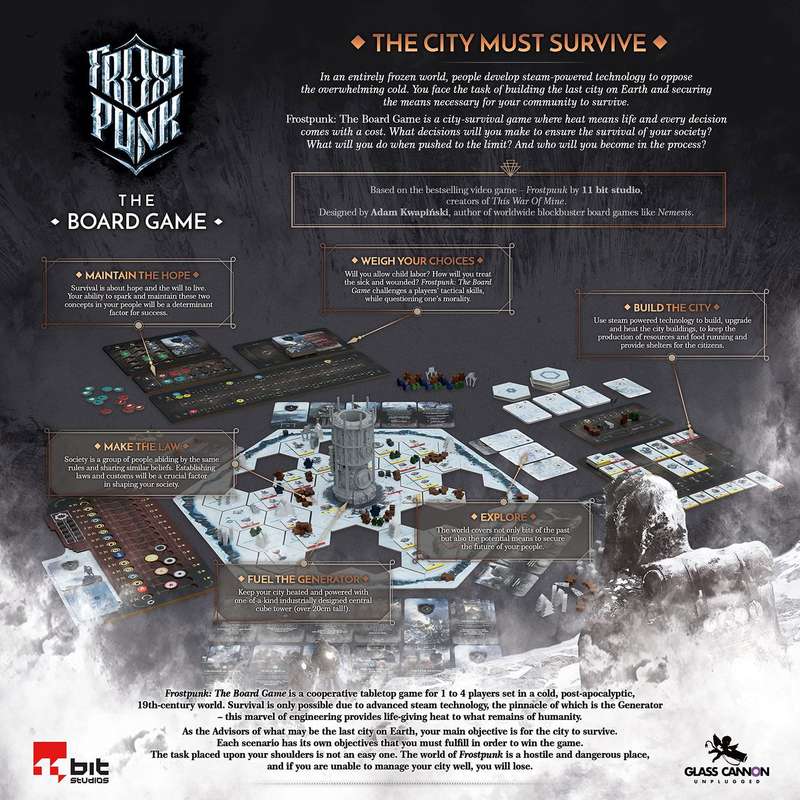 Frostpunk: The Board Game (New) - Glass Cannon Unplugged 5500G