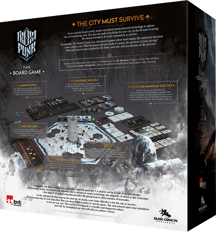 Frostpunk: The Board Game (New) - Glass Cannon Unplugged 5500G