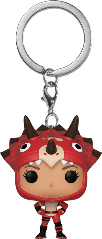 Funko Pocket Pop! Games: Fortnite - Tricera Ops Vinyl Figure Keychain (New) - Funko 200G