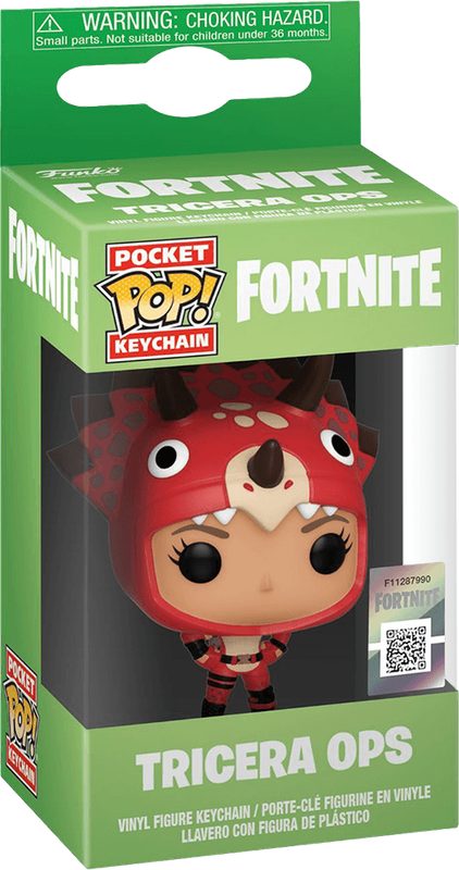 Funko Pocket Pop! Games: Fortnite - Tricera Ops Vinyl Figure Keychain (New) - Funko 200G