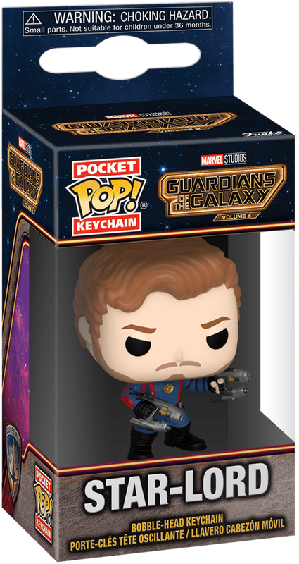 Funko Pocket Pop! Marvel: Guardians of the Galaxy Vol. 3 - Star-Lord Vinyl Bobble-Head Keychain