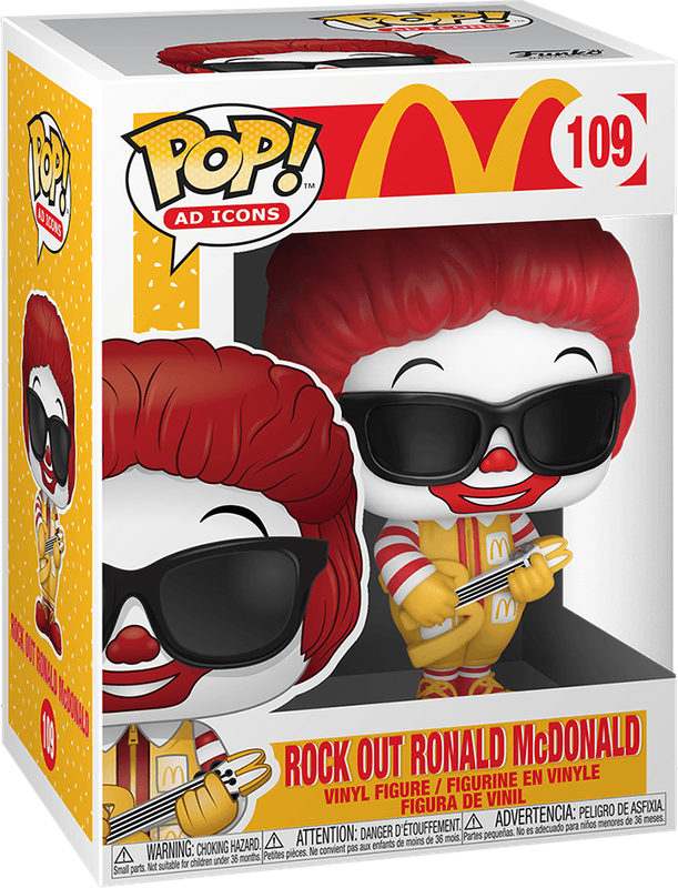 Funko Pop! Ad Icons 109: McDonalds - Rock Out Ronald Vinyl Figure (New) - Funko 440G