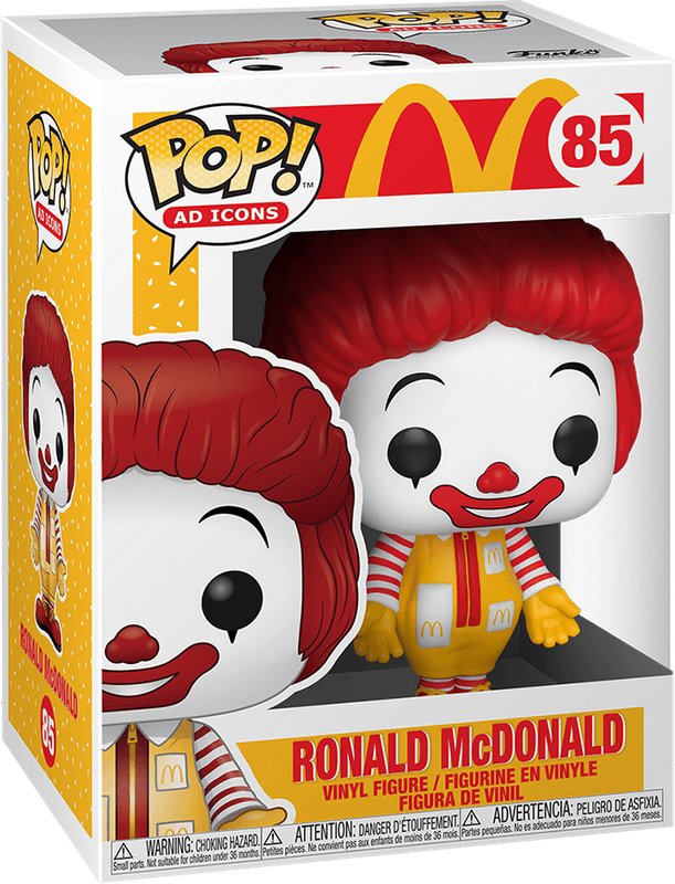 Funko Pop! Ad Icons 85: McDonalds - Ronald McDonald Vinyl Figure (New) - Funko 440G