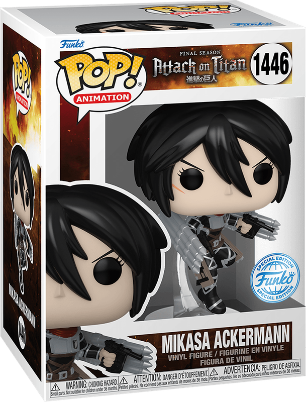 Funko Pop! Animation 1446: Attack on Titan: The Final Season - Mikasa Ackermann with Thunder Spears