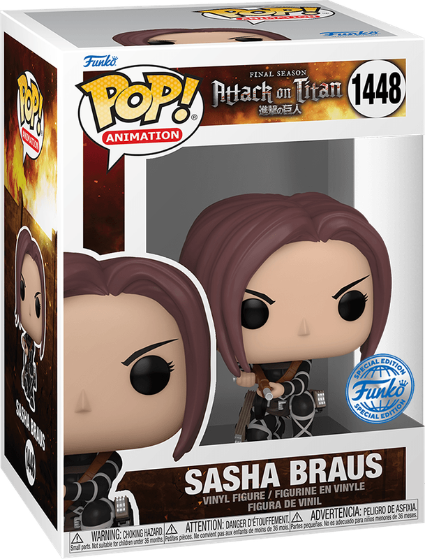 Funko Pop! Animation 1448: Attack on Titan: The Final Season - Sasha Braus Vinyl Figure