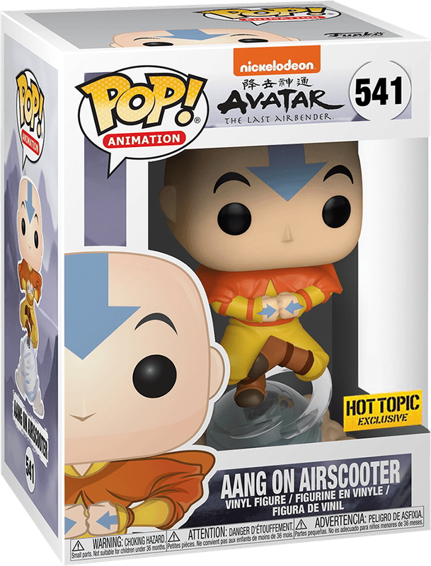Funko Pop! Animation 541: Avatar: The Last Airbender - Aang on Airscooter Vinyl Figure (New) -
