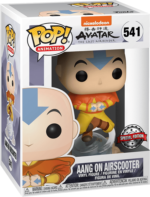 Funko Pop! Animation 541: Avatar: The Last Airbender - Aang on Airscooter Vinyl Figure (New) -