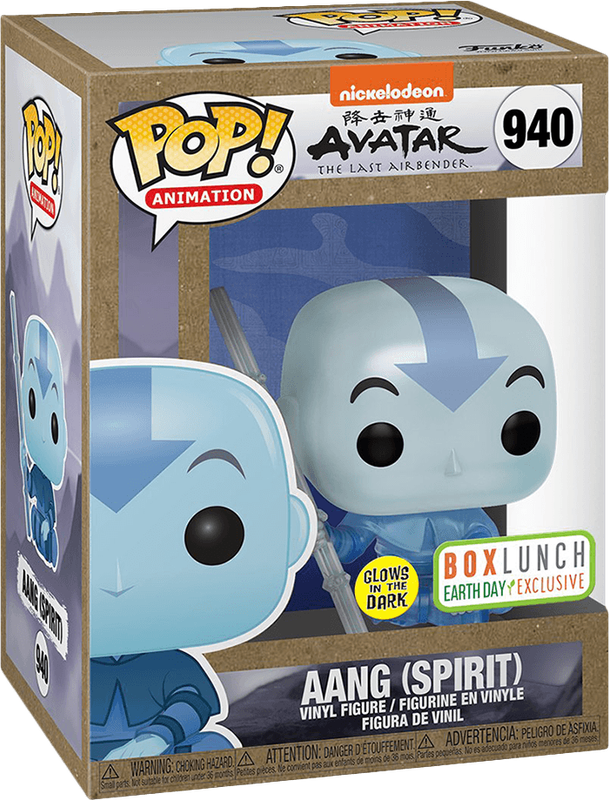 Funko Pop! Animation 940: Avatar: The Last Airbender - Aang Vinyl Figure (Spirit)(Glow in the