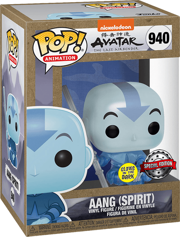 Funko Pop! Animation 940: Avatar: The Last Airbender - Aang Vinyl Figure (Spirit)(Glow in the
