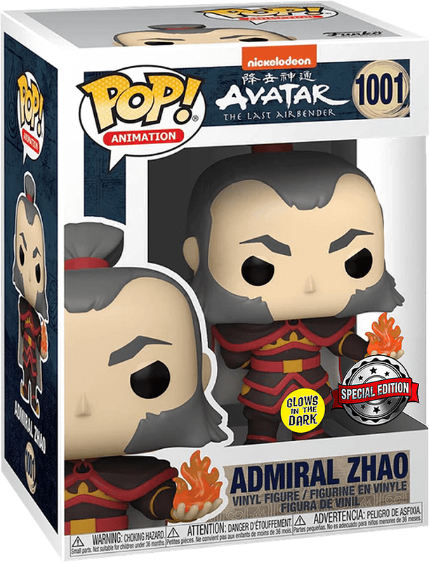 Funko Pop! Animation 1001: Avatar: The Last Airbender - Admiral Zhao Vinyl Figure (Glow in the