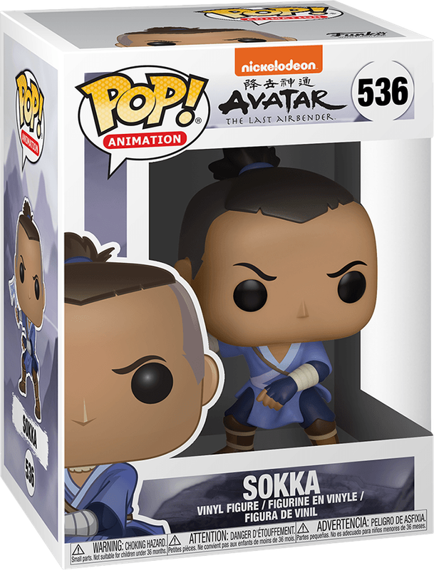 Funko Pop! Animation 536: Avatar: The Last Airbender - Sokka Vinyl Figure (New) - Funko 440G