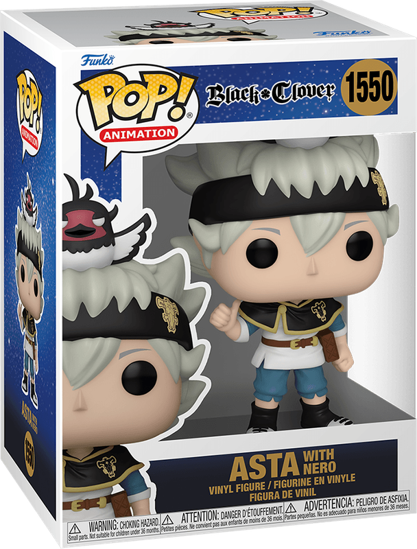 Funko Pop! Animation 1550: Black Clover - Asta with Nero Vinyl Figure (New) - Funko 440G