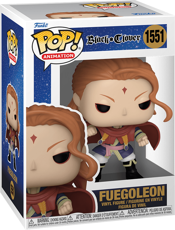 Funko Pop! Animation 1551: Black Clover - Fuegoleon Vinyl Figure (New) - Funko 440G