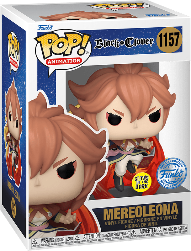 Funko Pop! Animation 1157: Black Clover - Mereoleona Vinyl Figure (Glow in the Dark)(New) - Funko