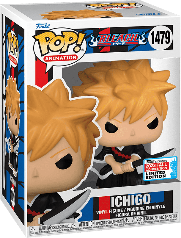 Funko Pop! Animation 1479: Bleach - Ichigo Vinyl Figure (Soul Reaper)(New) - Funko 440G