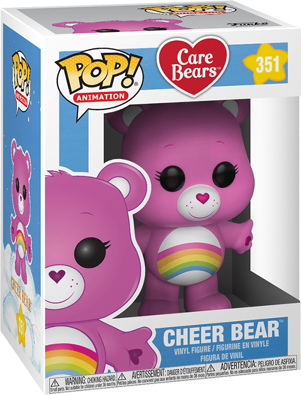 Funko Pop! Animation 351: Care Bears - Cheer Bear Vinyl Figure (New) - Funko 300G
