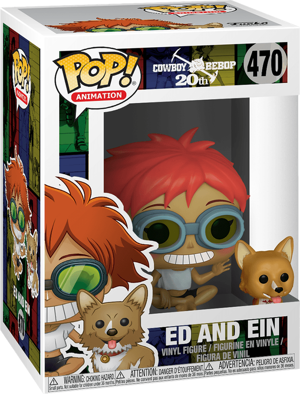 Funko Pop! Animation 470: Cowboy Bebop - Ed and Ein Vinyl Figure (New) - Funko 440G