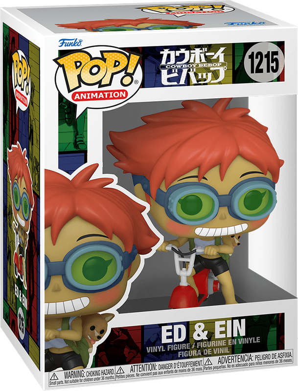 Funko Pop! Animation 1215: Cowboy Bebop - Ed and Ein on Scooter Vinyl Figure *See Note* (New) -