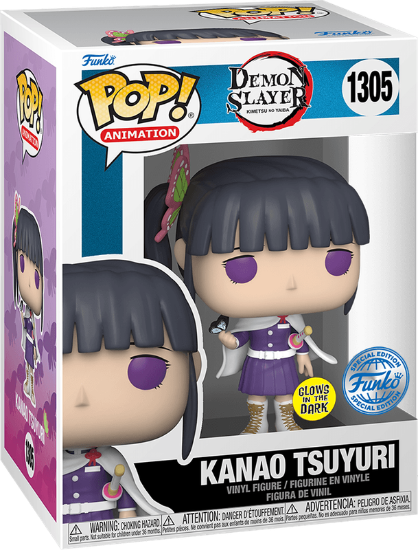 Funko Pop! Animation 1305: Demon Slayer - Kanao Tsuyuri Vinyl Figure (Glow in the Dark)(New) -