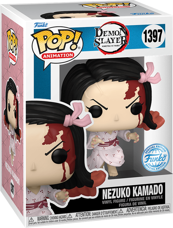 Funko Pop! Animation 1397: Demon Slayer - Nezuko Kamado Vinyl Figure (Leaping)(New) - Funko 440G