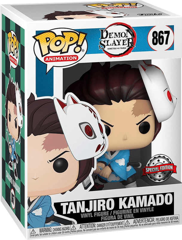 Funko Pop! Animation 867: Demon Slayer - Tanjiro Kamado with Mask Vinyl Figure (New) - Funko 440G