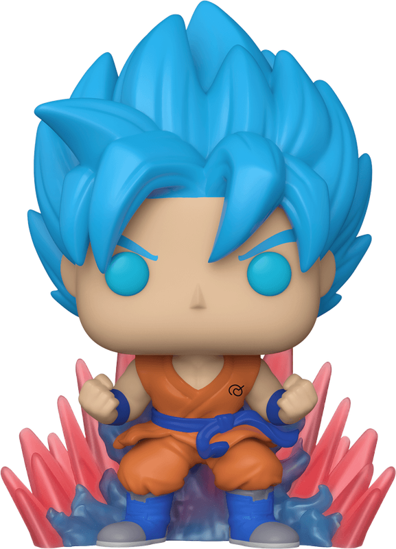 Funko Pop! Animation 1256: DragonBall Super - SSGSS Goku Vinyl Figure (Kaio-Ken Times Twenty)(Glow