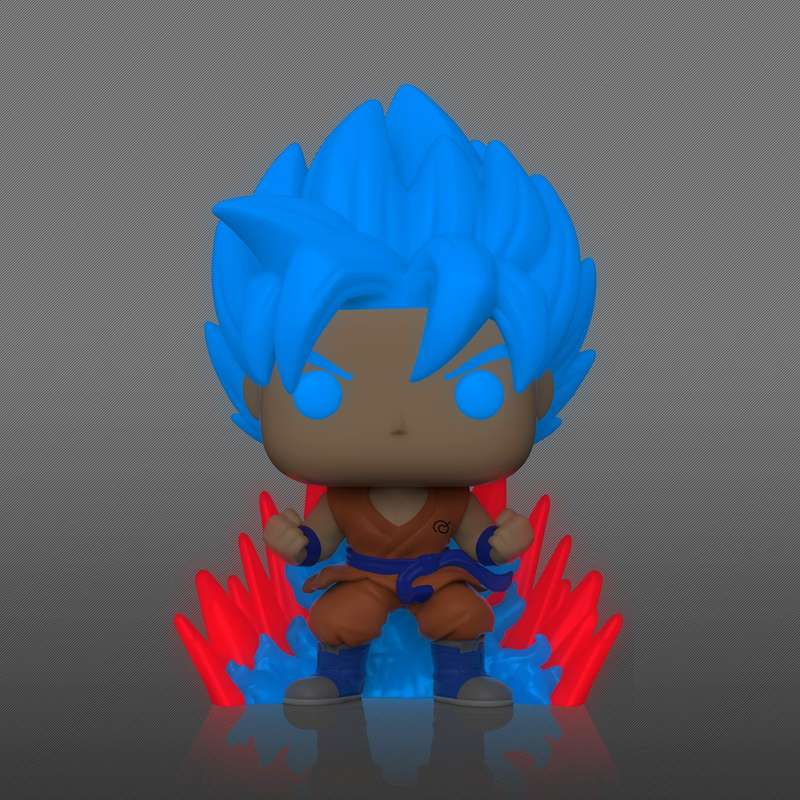Funko Pop! Animation 1256: DragonBall Super - SSGSS Goku Vinyl Figure (Kaio-Ken Times Twenty)(Glow