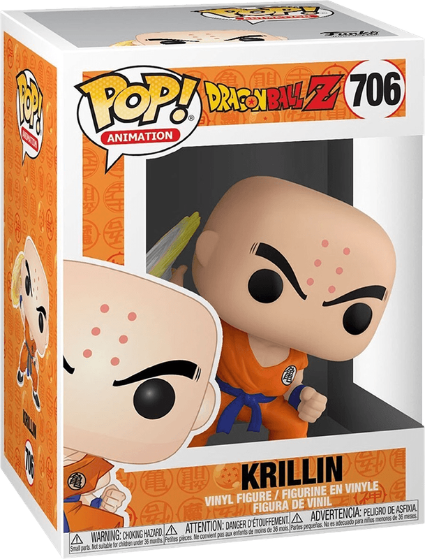 Funko Pop! Animation 706: DragonBall Z - Krillin with Destructo Disc Vinyl Figure (New) - Funko 440G