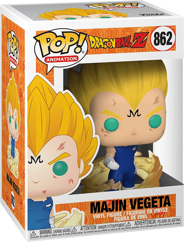 Funko Pop! Animation 862: DragonBall Z - Majin Vegeta Vinyl Figure (Powering Up)(New) - Funko 440G