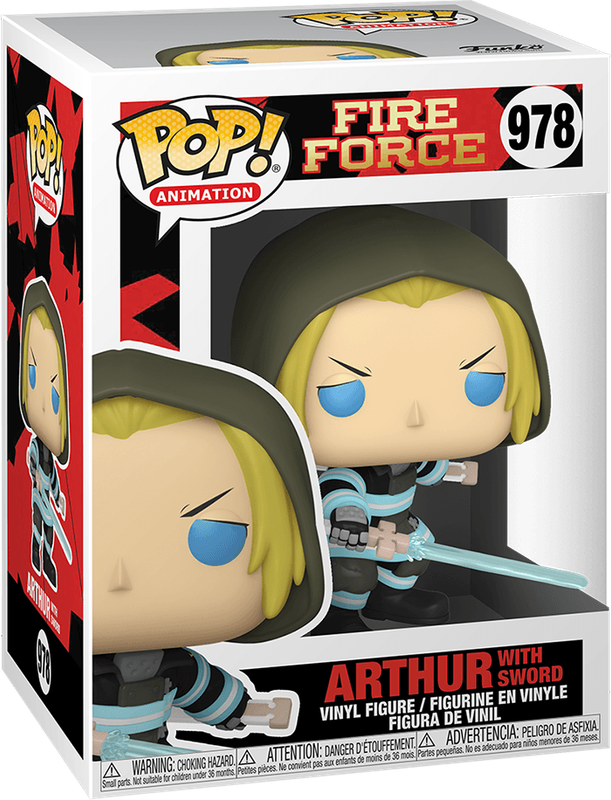 Funko Pop! Animation 978: Fire Force - Arthur with Sword Vinyl Figure *See Note* (New) - Funko 440G