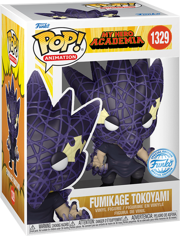Funko Pop! Animation 1329: My Hero Academia - Fumikage Tokoyami Vinyl Figure (Black Abyss)(New) -