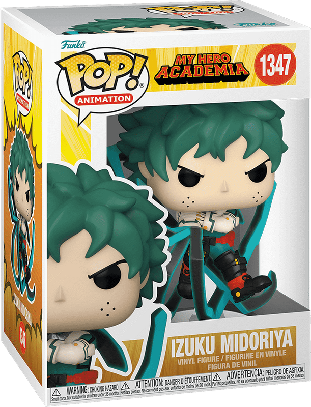 Funko Pop! Animation 1347: My Hero Academia - Izuku Midoriya Vinyl Figure (Black Whip)(New) - Funko